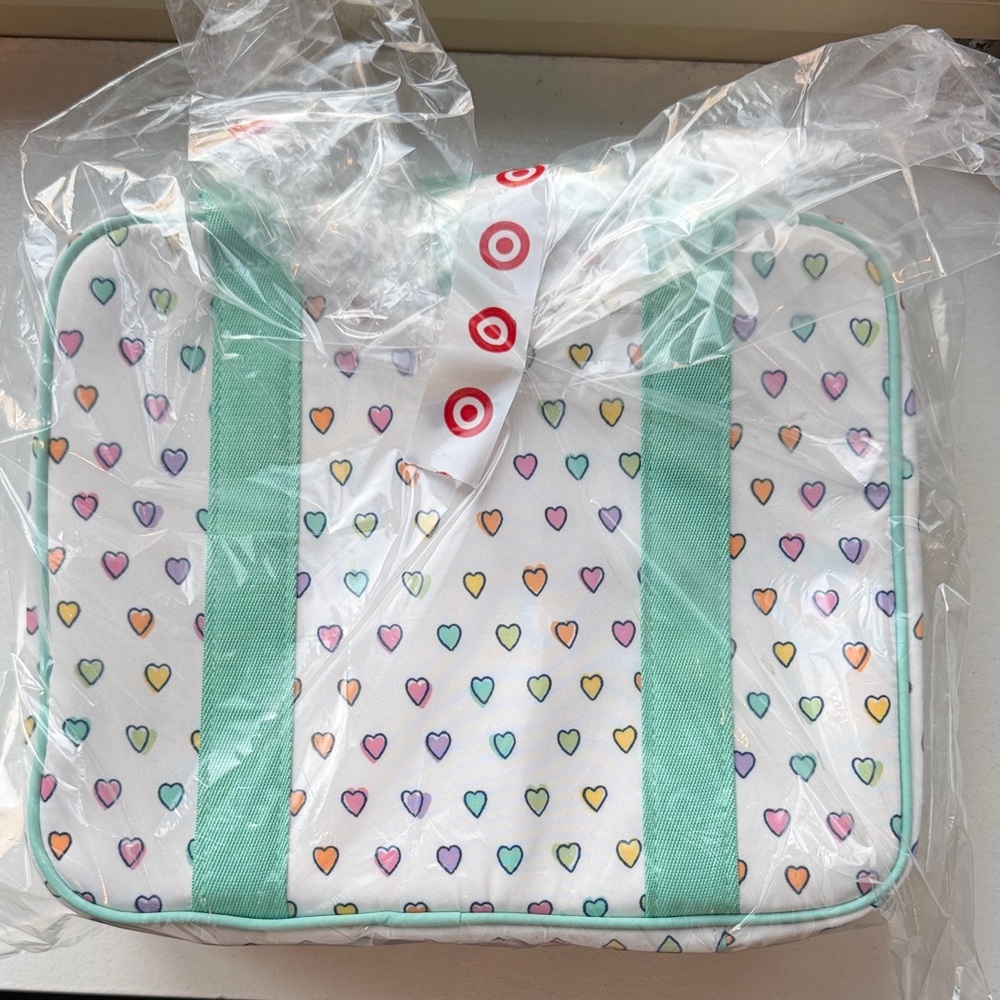 Roller Rabbit x Target: White & Hearts Cosmetic Bag
